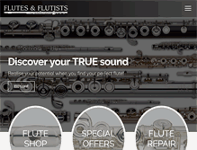 Tablet Screenshot of flutesandflutists.com